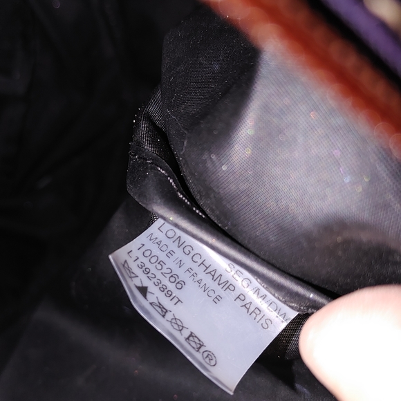 Longchamp Small Purple & Navy Shoulder Tote Bag - Picture 7 of 16